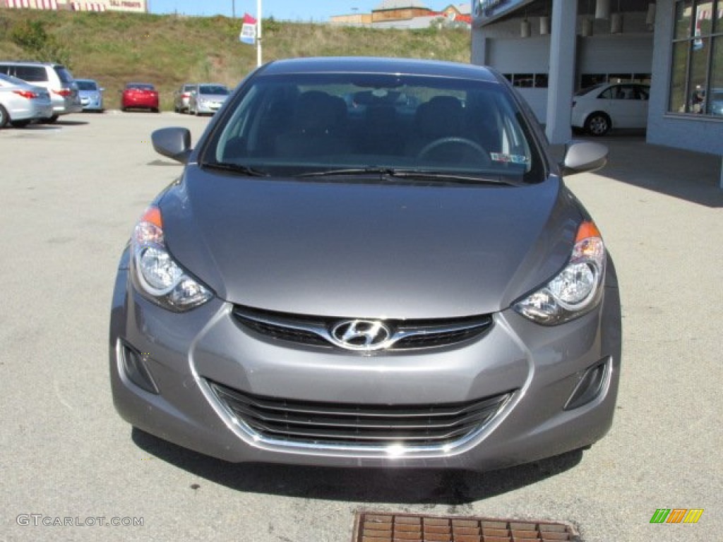 2012 Elantra GLS - Harbor Gray Metallic / Gray photo #4