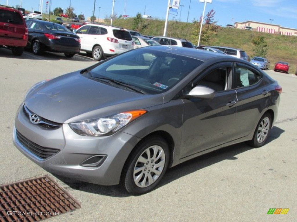 2012 Elantra GLS - Harbor Gray Metallic / Gray photo #5