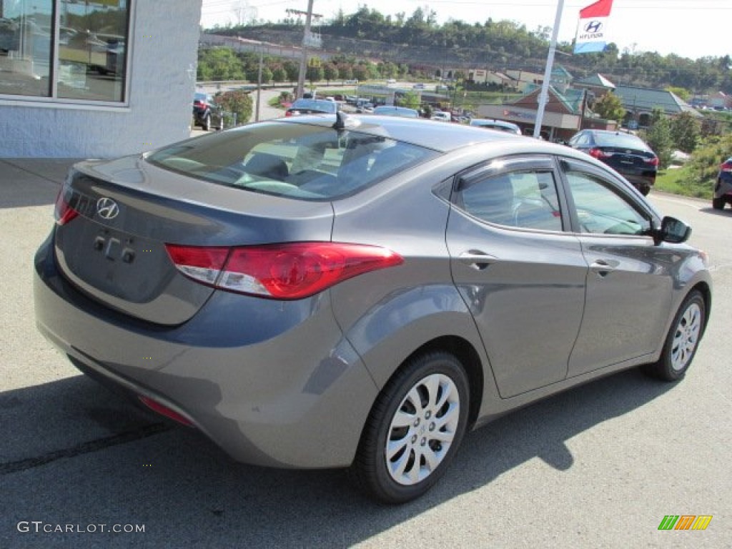 2012 Elantra GLS - Harbor Gray Metallic / Gray photo #9