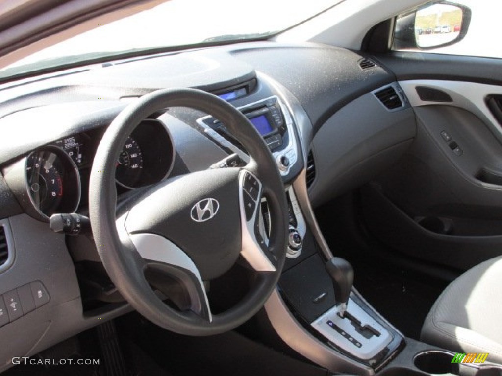 2012 Elantra GLS - Harbor Gray Metallic / Gray photo #11