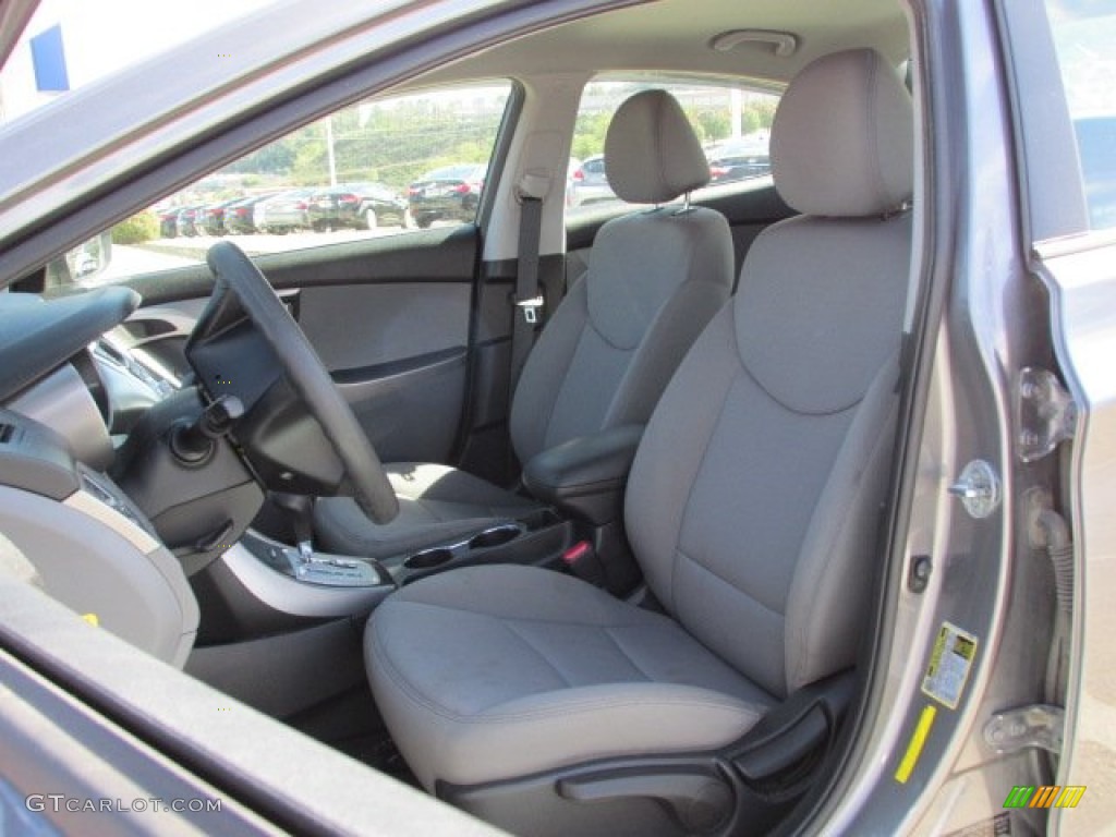 2012 Elantra GLS - Harbor Gray Metallic / Gray photo #12