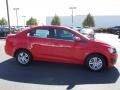 2014 Red Hot Chevrolet Sonic LT Sedan  photo #2