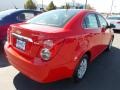 2014 Red Hot Chevrolet Sonic LT Sedan  photo #3