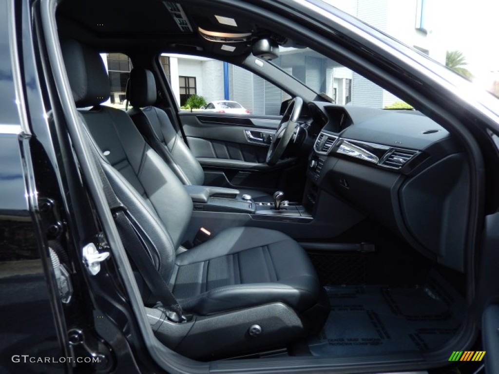 Black Interior 2010 Mercedes-Benz E 63 AMG Sedan Photo #86627989