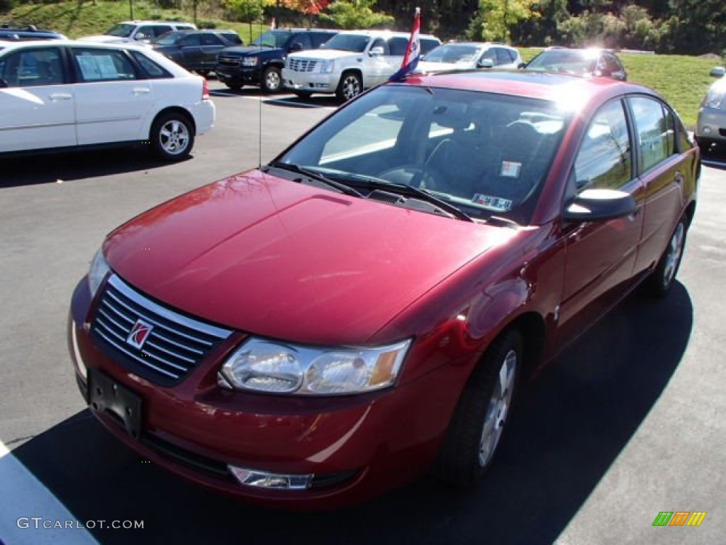 2006 ION 2 Sedan - Berry Red / Gray photo #3