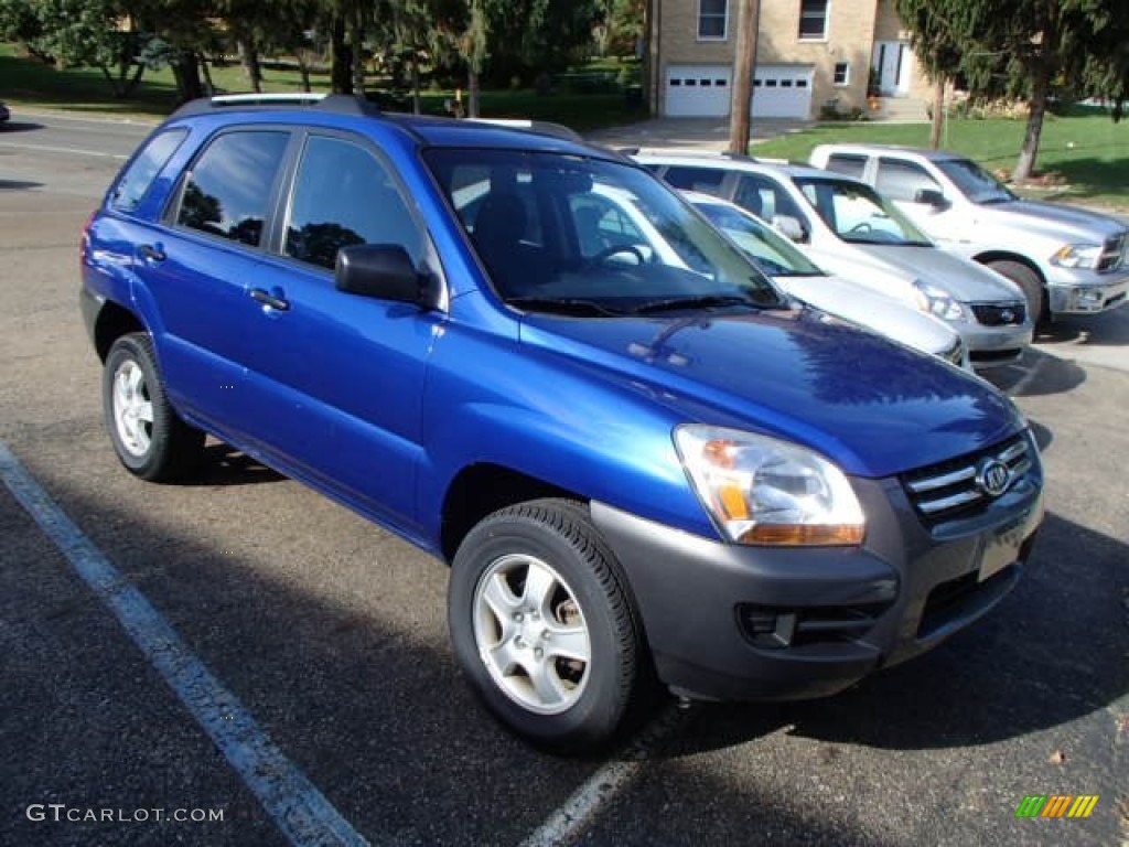 2007 Sportage LX - Smart Blue / Black photo #1