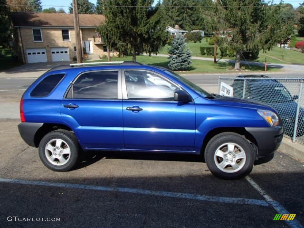 Smart Blue 2007 Kia Sportage LX Exterior Photo #86628934