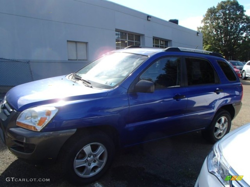 2007 Sportage LX - Smart Blue / Black photo #3