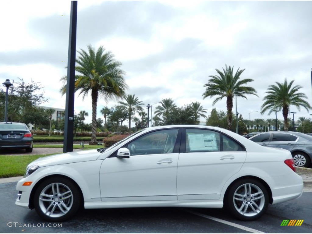 Polar White 2014 Mercedes-Benz C 250 Sport Exterior Photo #86629036