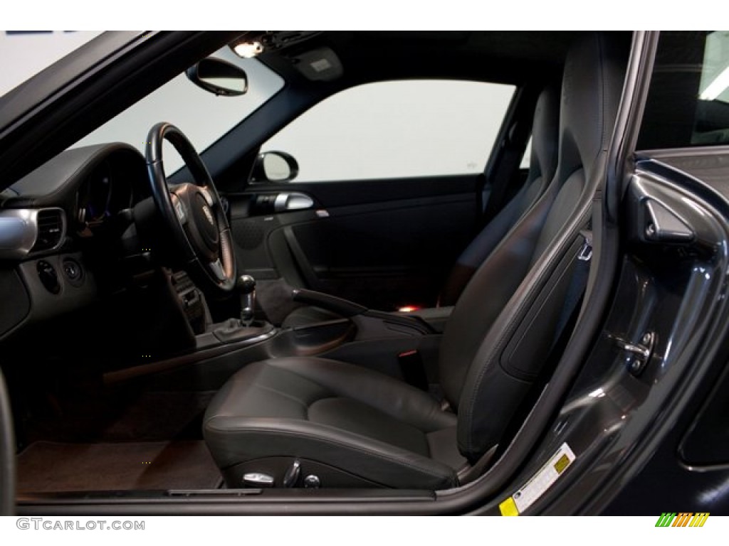 2008 911 Turbo Coupe - Slate Grey Metallic / Black/Stone Grey photo #35