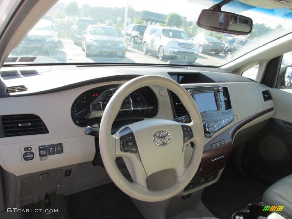 2011 Sienna XLE AWD - Super White / Bisque photo #8