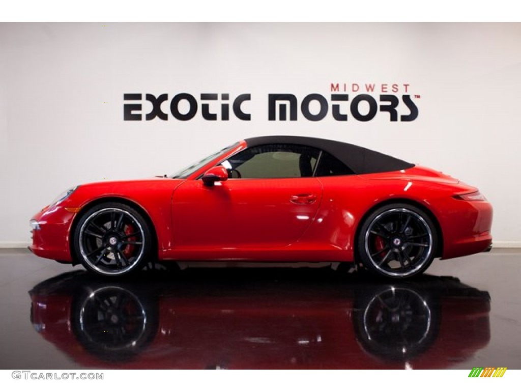 2012 911 Carrera S Cabriolet - Guards Red / Black photo #3
