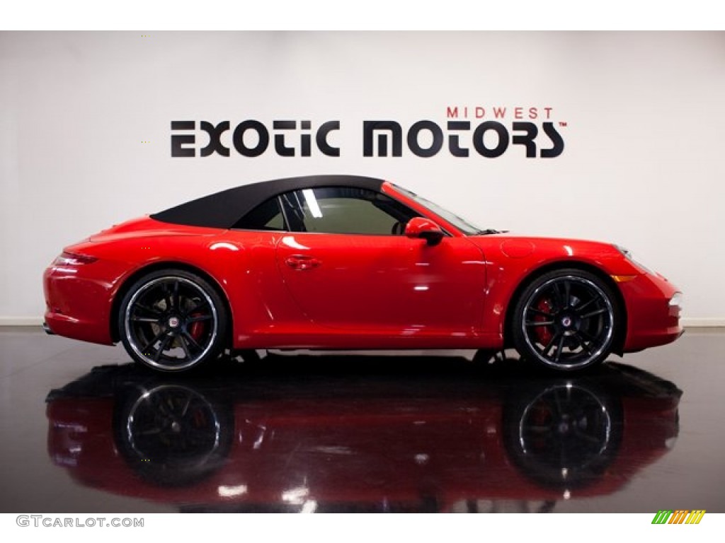 2012 911 Carrera S Cabriolet - Guards Red / Black photo #4