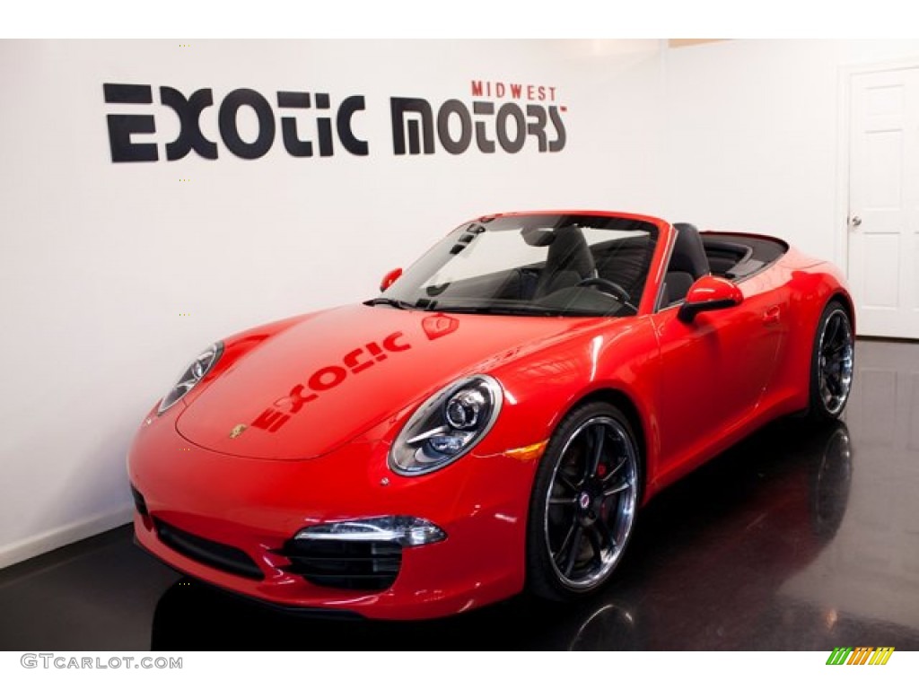 2012 911 Carrera S Cabriolet - Guards Red / Black photo #6