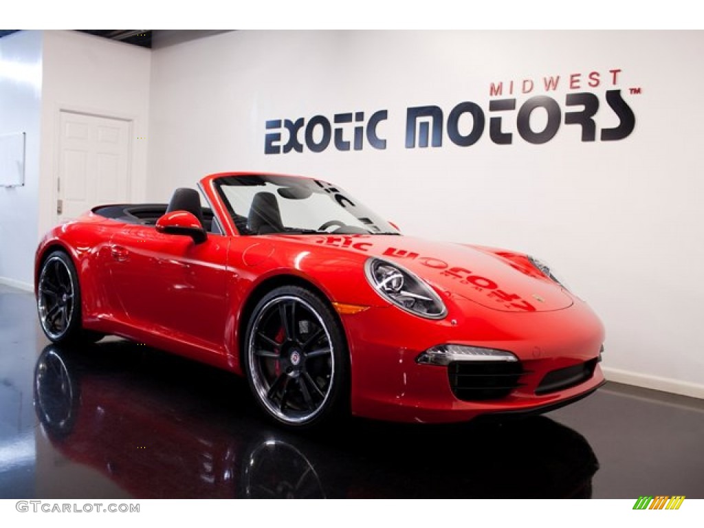 2012 911 Carrera S Cabriolet - Guards Red / Black photo #9
