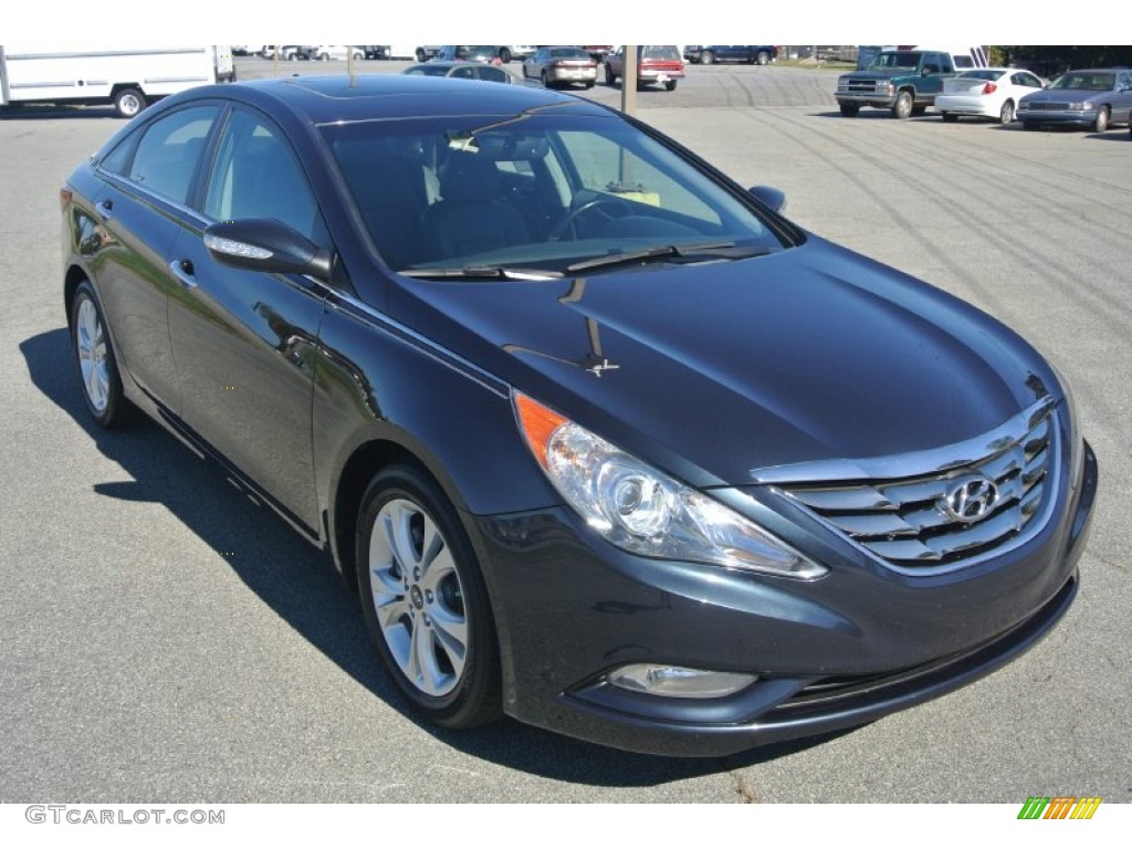 2011 Sonata Limited - Pacific Blue Pearl / Gray photo #2