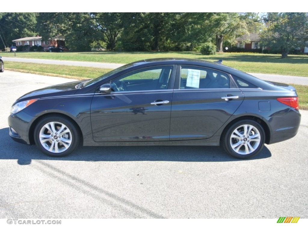 2011 Sonata Limited - Pacific Blue Pearl / Gray photo #3