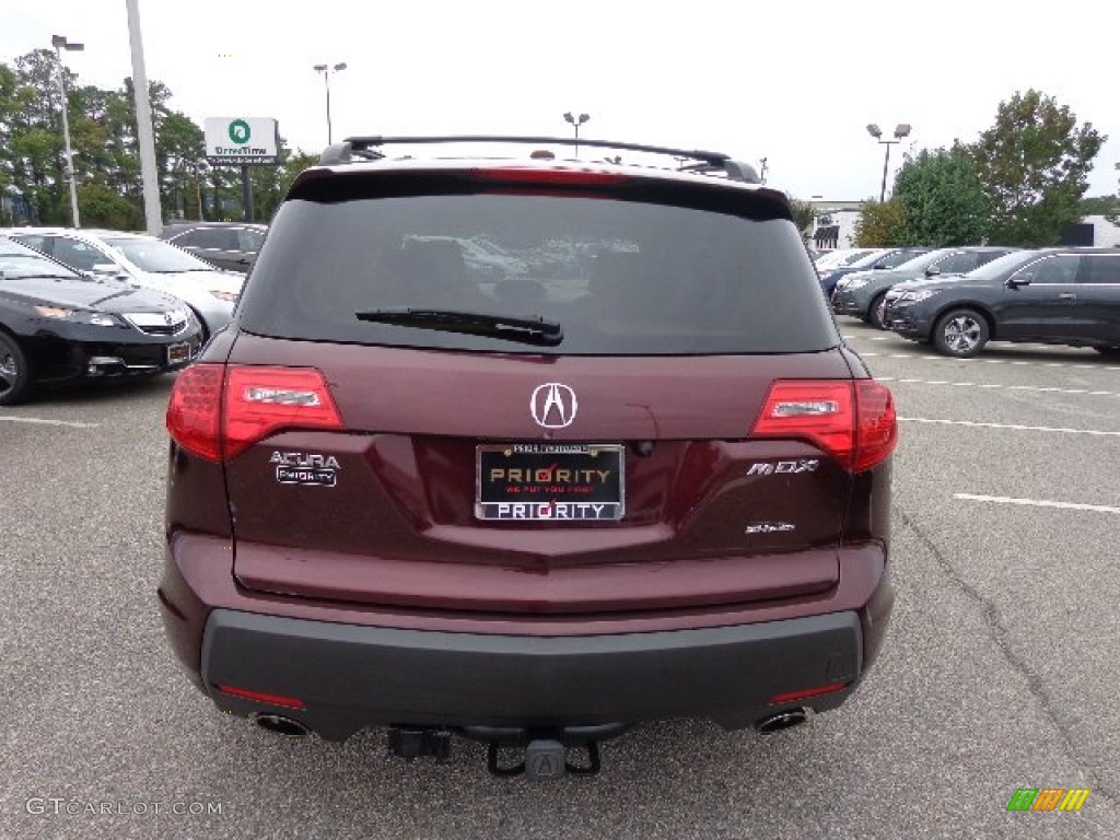 2007 MDX Sport - Dark Cherry Red Pearl / Parchment photo #5