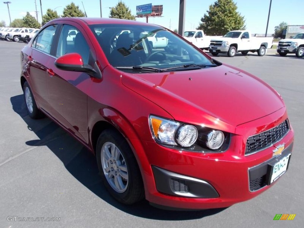 Crystal Red Tintcoat Chevrolet Sonic Lt Sedan Photo