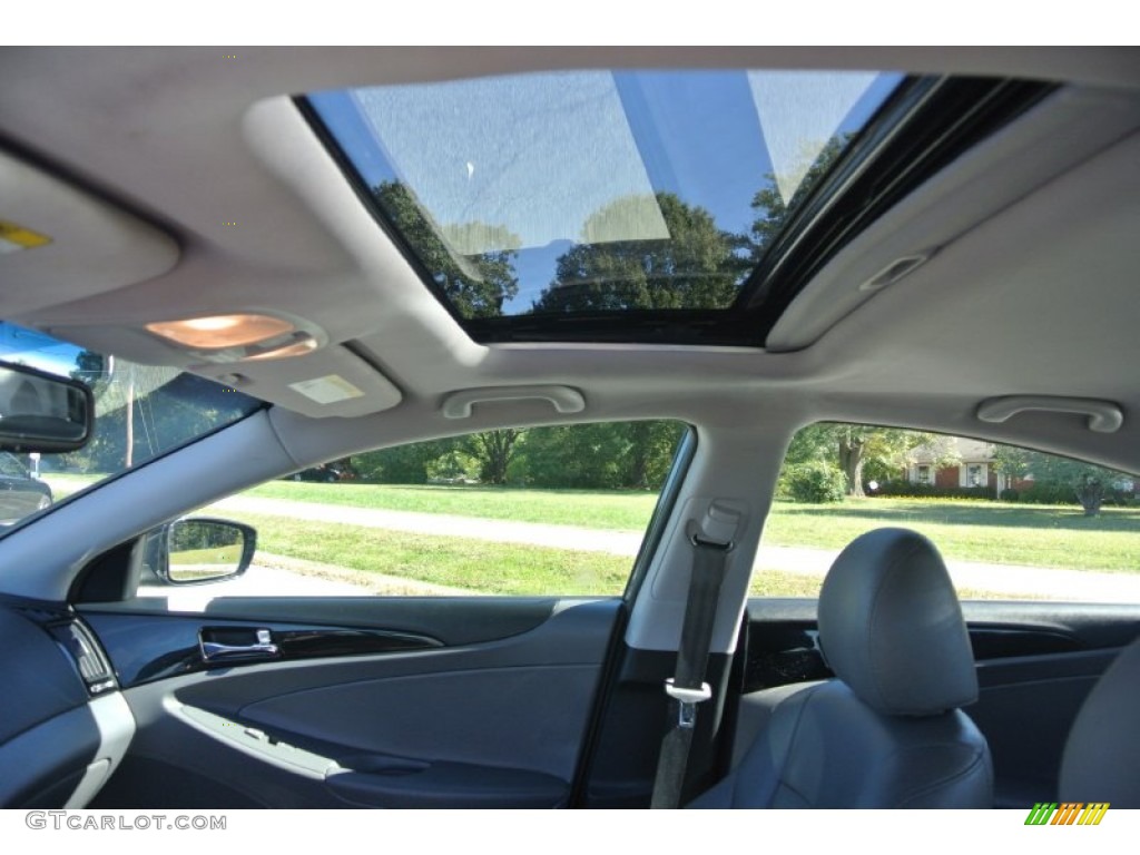 2011 Sonata Limited - Pacific Blue Pearl / Gray photo #11
