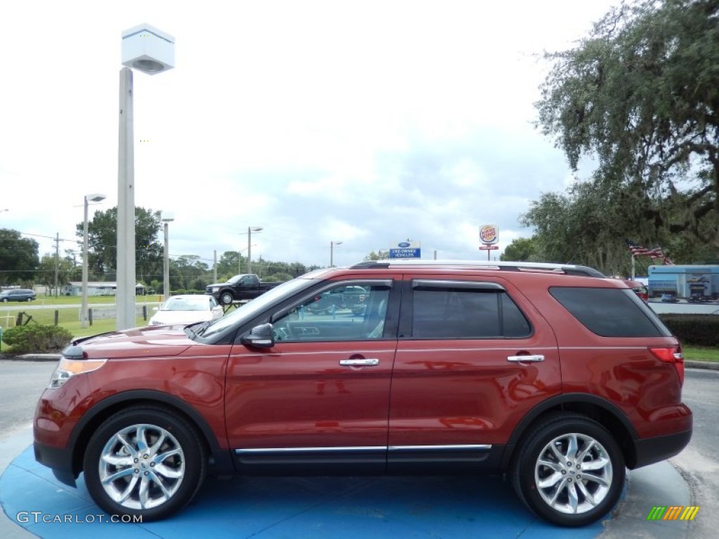 Sunset 2014 Ford Explorer XLT Exterior Photo #86634763
