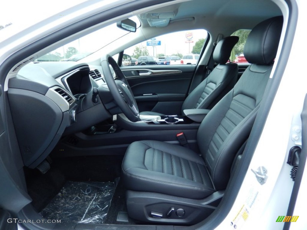Charcoal Black Interior 2014 Ford Fusion Energi SE Photo #86635540