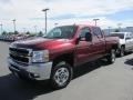 2014 Deep Ruby Metallic Chevrolet Silverado 2500HD LT Crew Cab 4x4  photo #2