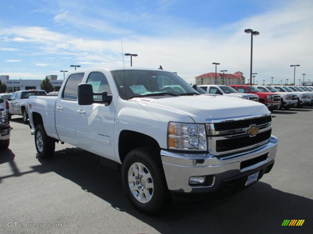 2014 Silverado 2500HD LTZ Crew Cab 4x4 - Summit White / Ebony photo #1