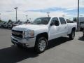 2014 Summit White Chevrolet Silverado 2500HD LTZ Crew Cab 4x4  photo #2
