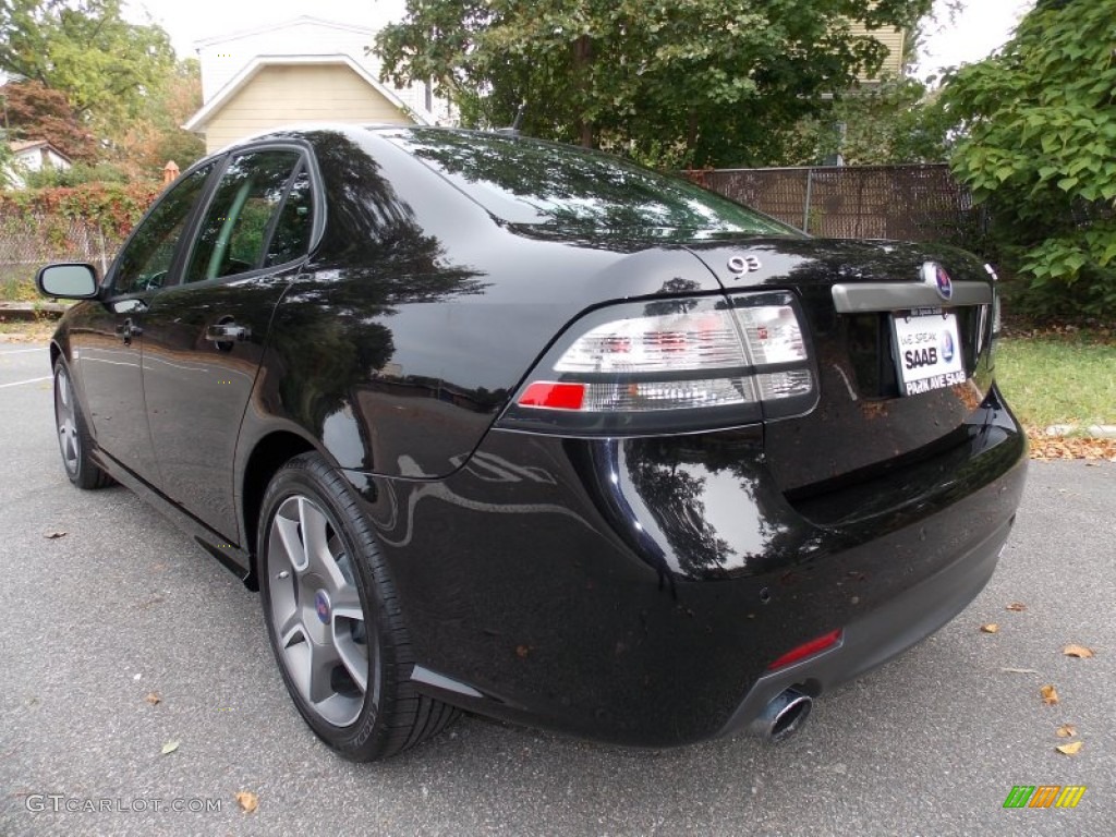 2010 9-3 Aero Sport Sedan XWD - Jet Black Metallic / Black photo #3