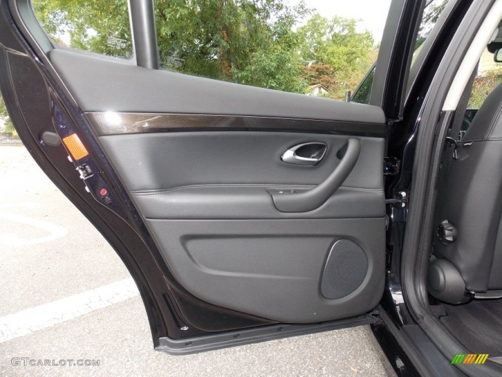 2010 Saab 9-3 Aero Sport Sedan XWD Black Door Panel Photo #86636656