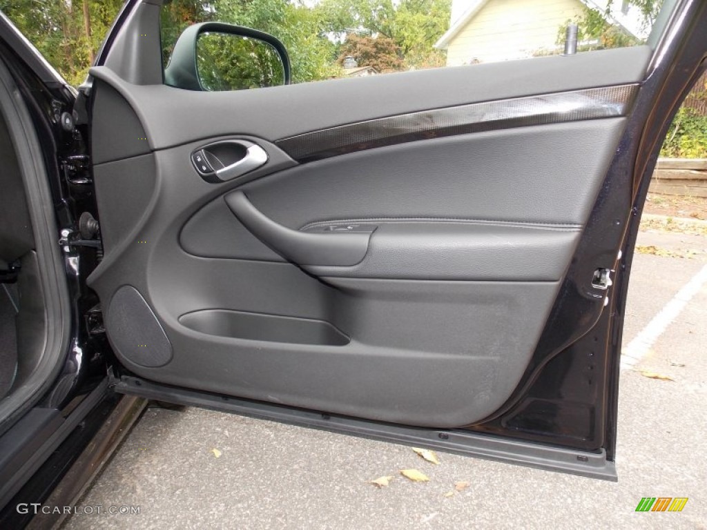 2010 Saab 9-3 Aero Sport Sedan XWD Black Door Panel Photo #86636746