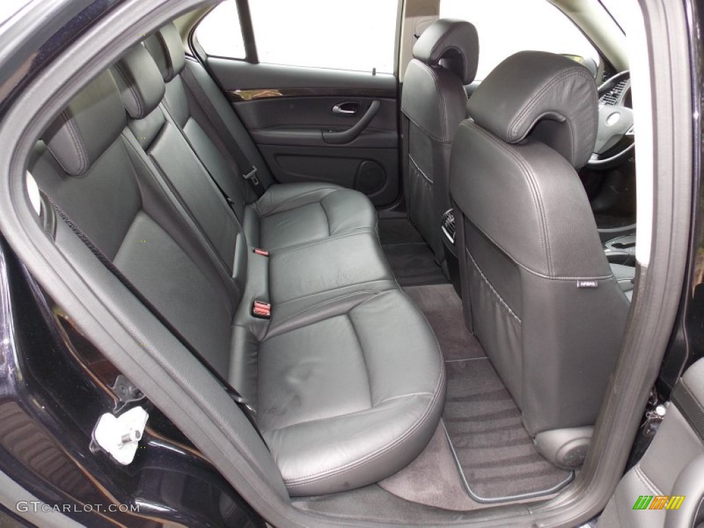 Black Interior 2010 Saab 9-3 Aero Sport Sedan XWD Photo #86636872