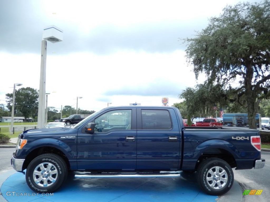 Blue Jeans Metallic 2013 Ford F150 XLT SuperCrew 4x4 Exterior Photo #86637001