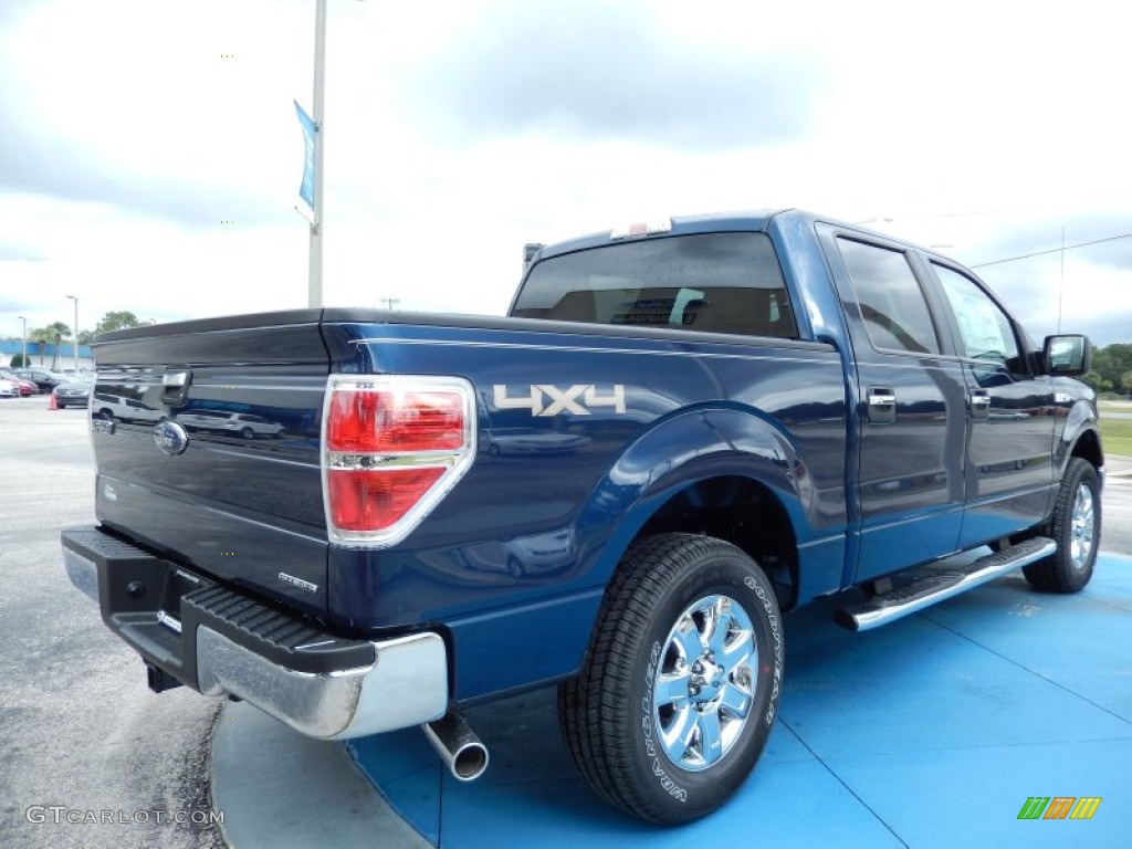 Blue Jeans Metallic 2013 Ford F150 XLT SuperCrew 4x4 Exterior Photo #86637025
