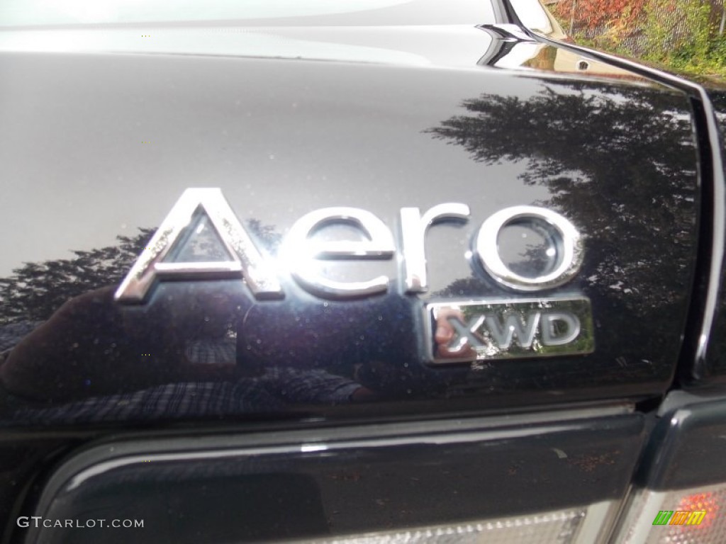 2010 9-3 Aero Sport Sedan XWD - Jet Black Metallic / Black photo #32