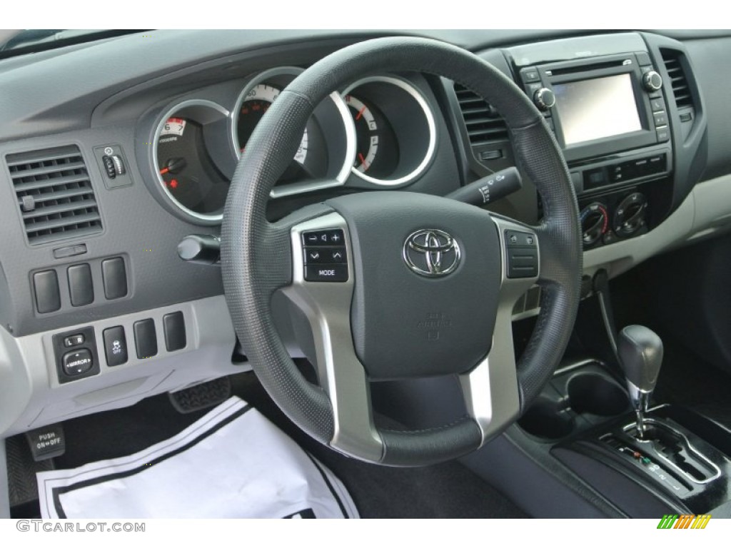2013 Toyota Tacoma Prerunner Double Cab Graphite Steering Wheel Photo #86637178