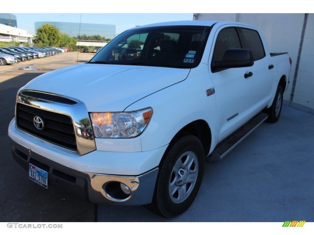 2009 Tundra CrewMax - Super White / Graphite Gray photo #3