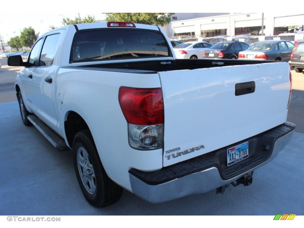 2009 Tundra CrewMax - Super White / Graphite Gray photo #5