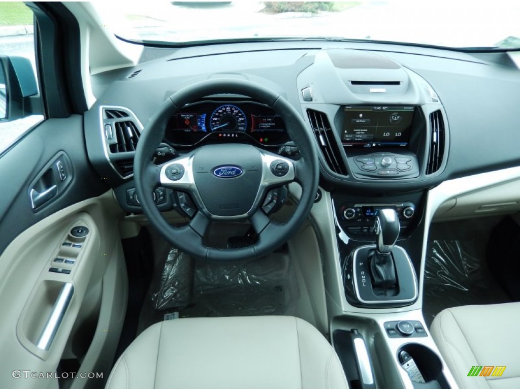 2013 Ford C-Max Energi Medium Light Stone Dashboard Photo #86637850