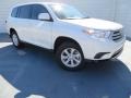 2013 Blizzard White Pearl Toyota Highlander   photo #2