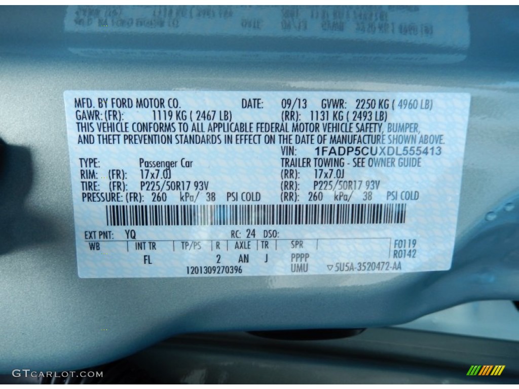 2013 C-Max Color Code YQ for Ice Storm Photo #86637964