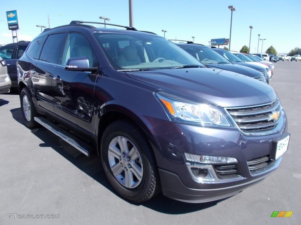 2014 Traverse LT AWD - Atlantis Blue Metallic / Dark Titanium/Light Titanium photo #1