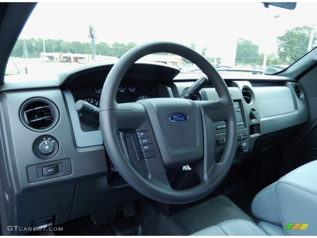 2013 Ford F150 XL Regular Cab Steel Gray Dashboard Photo #86638147