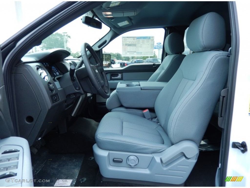 Steel Gray Interior 2013 Ford F150 XLT SuperCab Photo #86638432