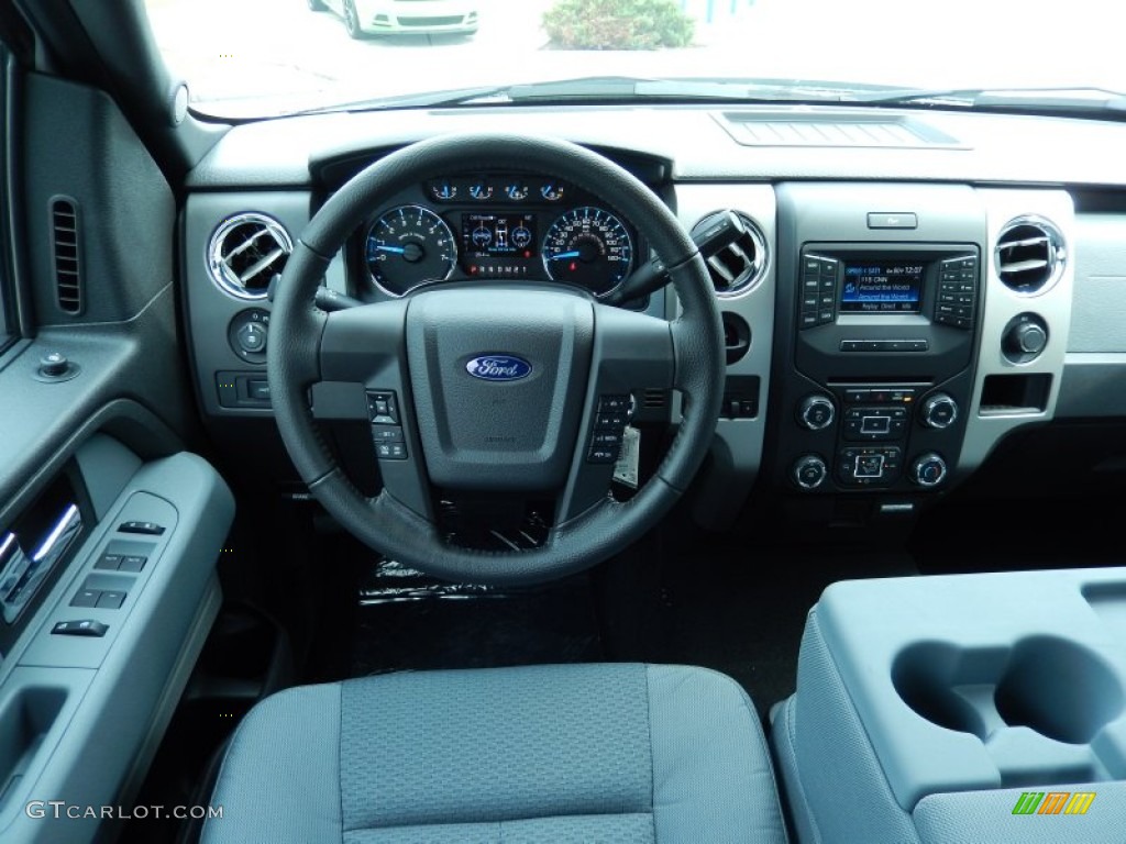 2013 Ford F150 XLT SuperCab Steel Gray Dashboard Photo #86638483