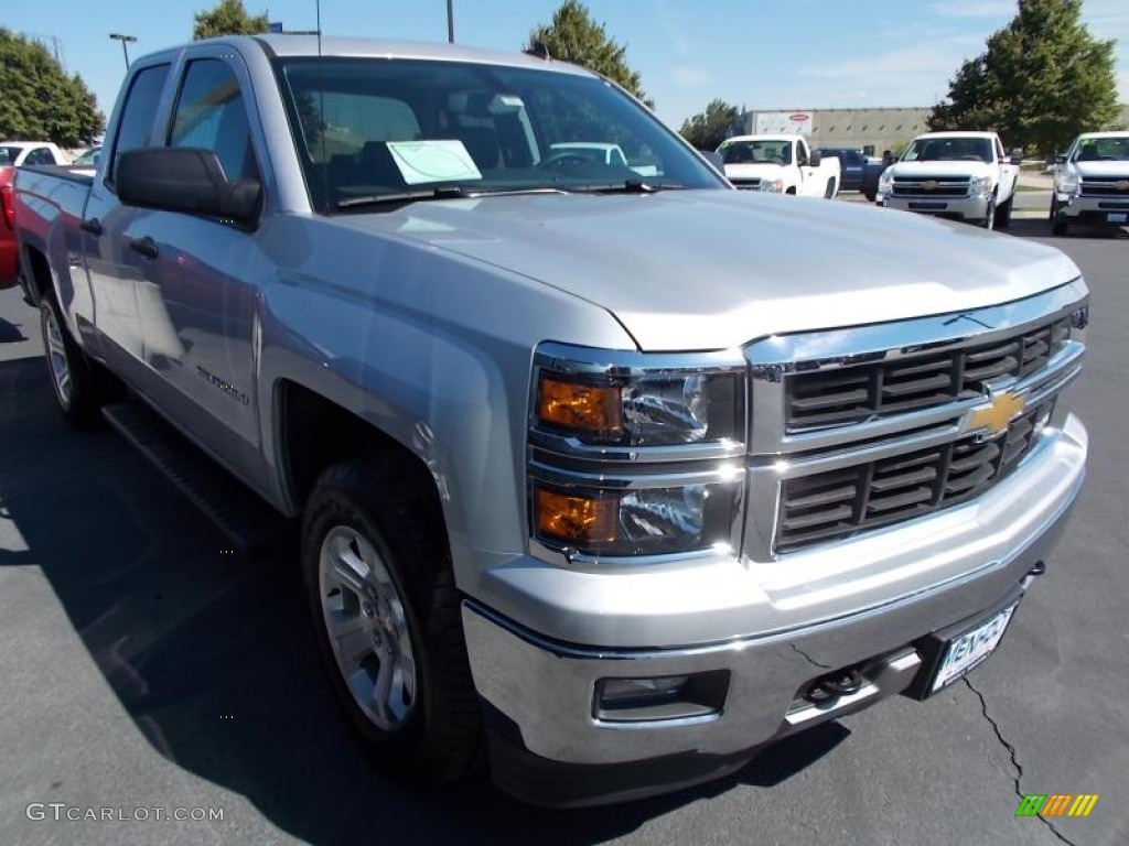 2014 Silverado 1500 LT Double Cab 4x4 - Silver Ice Metallic / Jet Black photo #1
