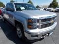 2014 Silver Ice Metallic Chevrolet Silverado 1500 LT Double Cab 4x4  photo #1