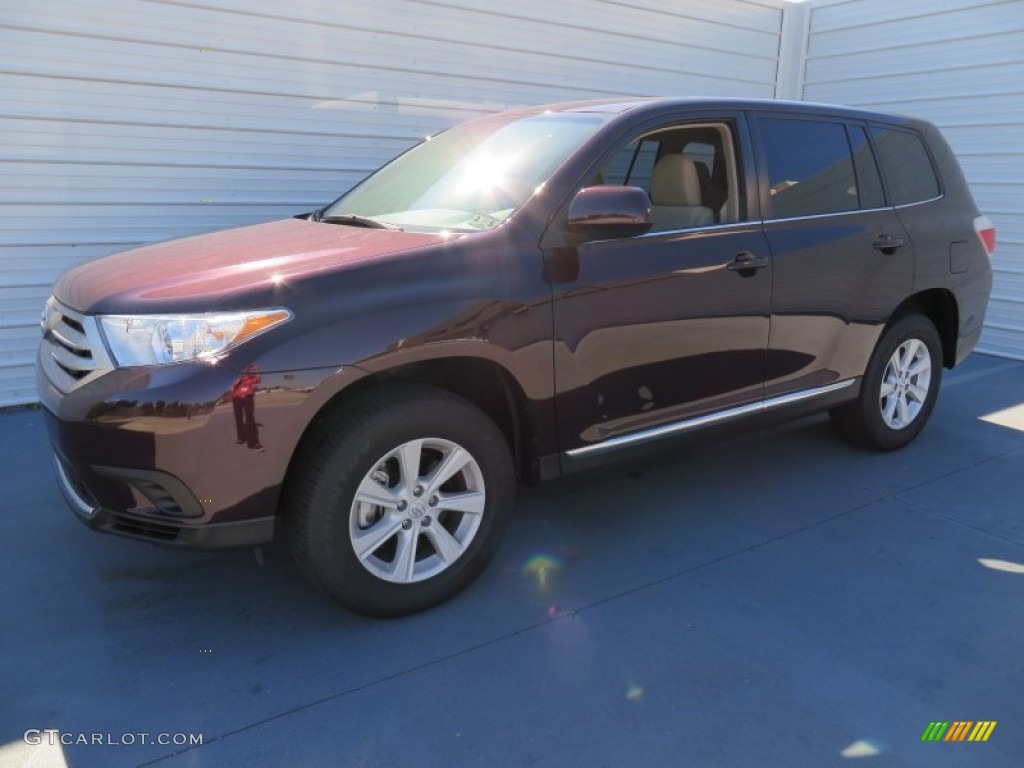 2013 Highlander  - Sizzling Crimson Mica / Sand Beige photo #7