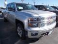 2014 Silver Ice Metallic Chevrolet Silverado 1500 LT Crew Cab 4x4  photo #1